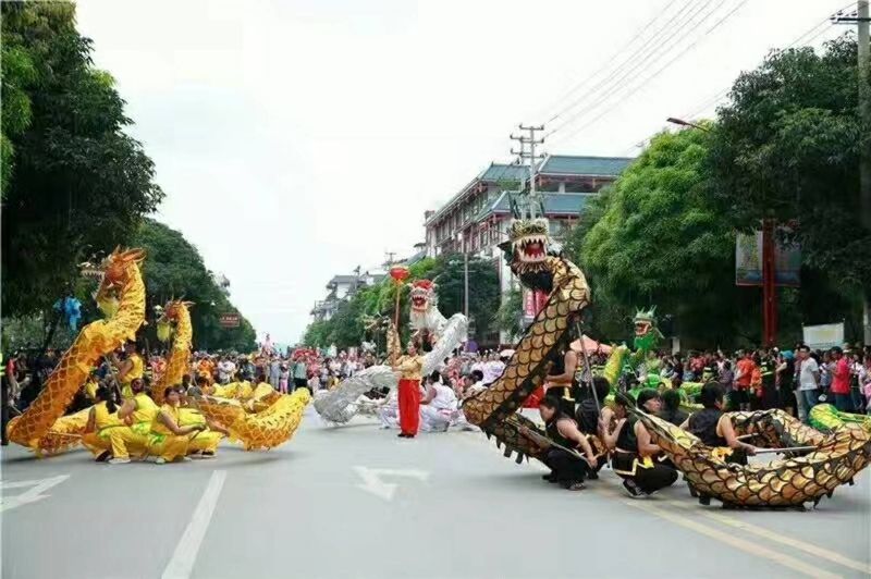 上林養(yǎng)生節(jié)民俗方塊表演——《九龍祭母》